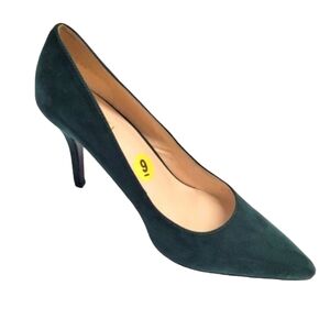 Nine West Flagship Hunter Green 4 Inch Heel Pumps Size 9